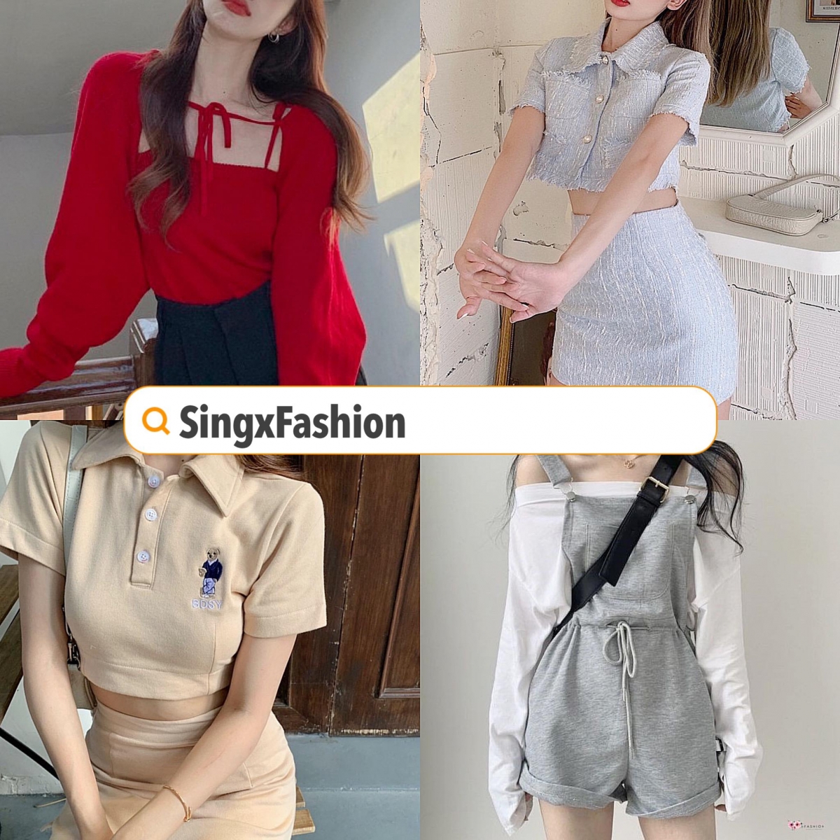 SingxFashion >>> 【店铺传送门】( ✨ 店铺评分4.8/5.0 | ✨ 6.7K Followers ) 偏好辣妹风格的Girls这家宝藏店铺同样不能错过~私心推荐她们家的套装和连身裙,设计都很时髦好看,走在街上也不容易撞款!
