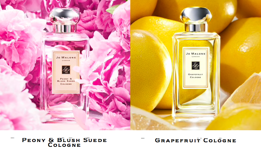 Jo Malone 混香Tips 5 :Peony & Blush Suede 牡丹与胭红麂绒 x Grapefruit 葡萄柚 花香和果香一旦搭配得好,会让原本就很有魅力的女生感香型瞬间变得精致和撩人感更加乘!日本网站上许多日妞推荐将妩媚的牡丹与胭红麂绒香气与清新果香调葡萄柚结合,尽显女性魅力的香气相当迷人~