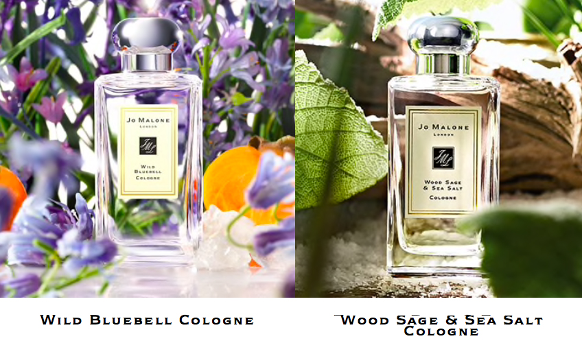 Jo Malone 混香Tips 2 :Wood Sage & Sea Salt 鼠尾草海盐 x Wild Bluebell 蓝风铃 阳光清新的花果香气中,完美糅合进中性绅士木质香;这两款香气混搭之后据说留香效果会更加持久呢~