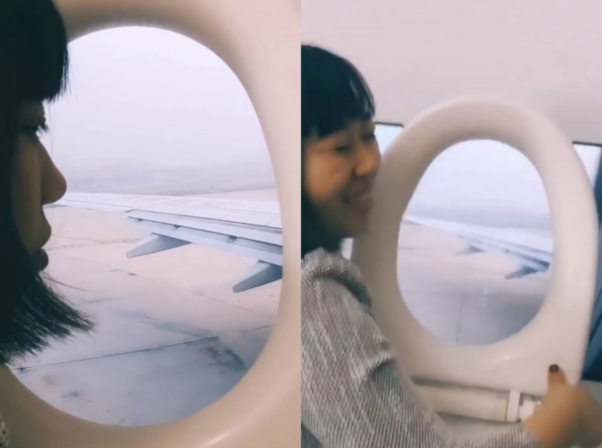 除了IG滤镜，很多IG和抖音用户也提供了「假装搭飞机出国」创意拍法： # 把马桶盖拔出来拍网美照，这波操作太狂啦 ? 