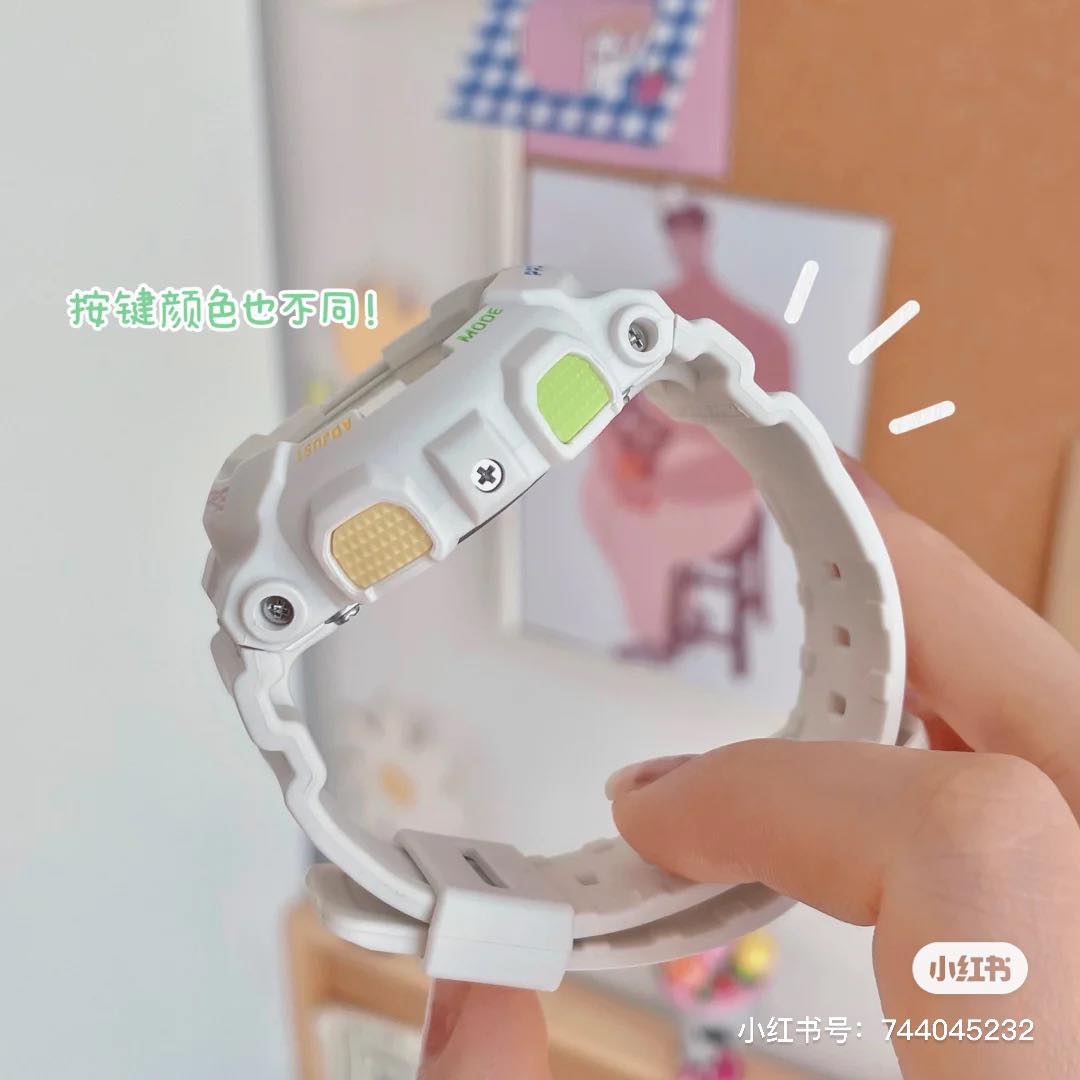 CASIO BABY-G BA-110-TM7A White Resin Band Women Sports Watch Casio家旗下多款专门为女生设计的Baby-G手表特别高颜值、狙击少女心!比如这款特别小清新手表连指针、表框和旁边的按键都有马卡龙配色元素,可爱又不失率性魅力~(RM629)>>> 点击查看购买详情