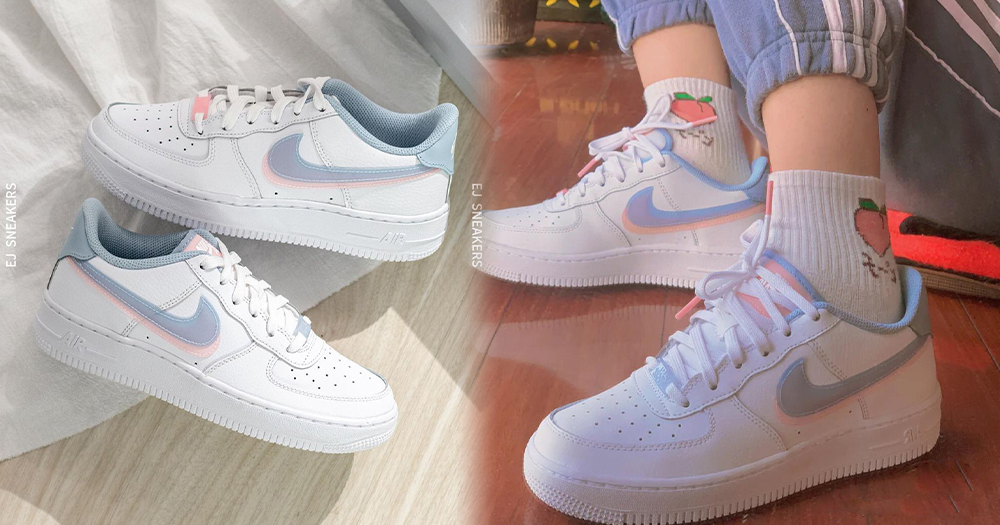 nike pink blue