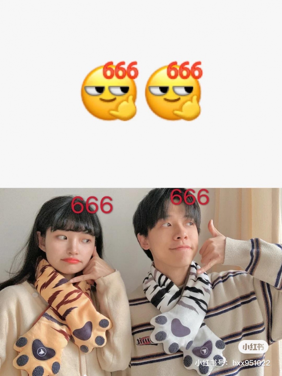【微信表情包情侣照拍法】 一更新就爆火的「裂开」、「666」表情包都可以用修图APP里的涂鸦笔edit出来哟~