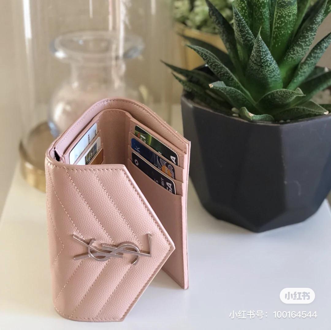 YSL 裸粉色钱包 3