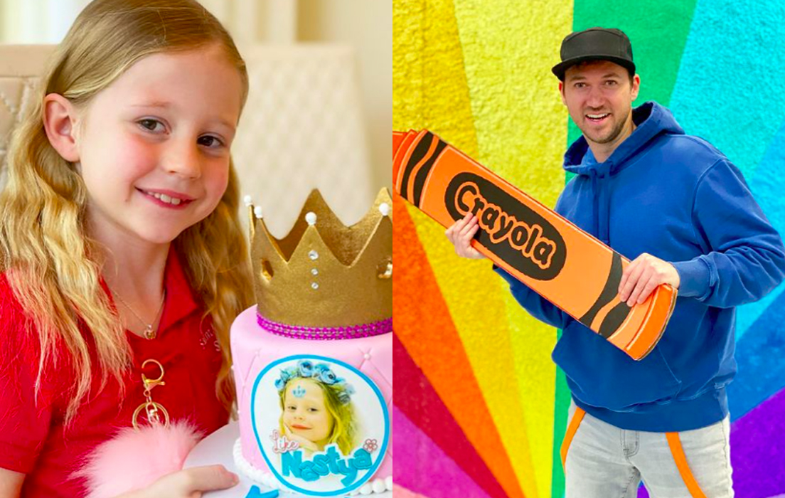 TOP 8 :“Blippi” Stevin John (年收入约1千7百万美金) TOP 7 : “Like Nastya” Anastasia Radzinskaya (年收入约1千8百五十万美金)