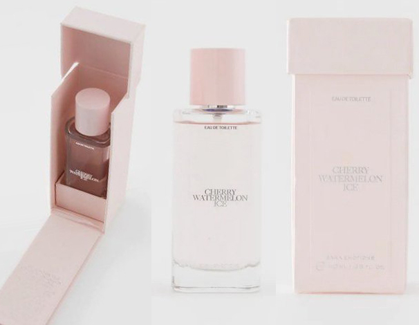 ✨ ZARA x Jo Malone London Cherry Watermelon Ice 櫻桃西瓜冰柔粉色香水 名字听起来超可口多汁的一款柔柔嫩嫩粉色包装香水,甜滋滋的香气加上这么可爱的包装,敲完希望马来西亚ZARA也可以上架啊(哭~)
