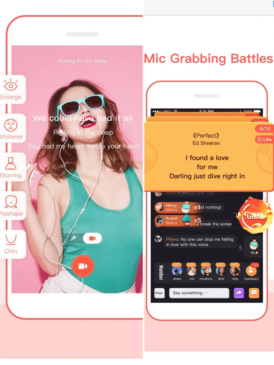 多人游戏APP推荐 # 7：全民Party-The Social Karaoke App 爱唱歌、当麦霸的你绝对能错过这款线上卡拉OK歌唱APP！自己爽唱练歌喉之余，也可以邀请小伙伴们一起进入「专属包厢」唱K哟～