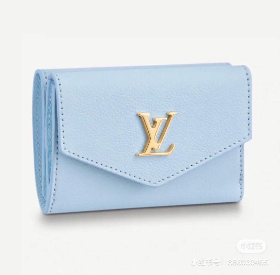 lv lockmini 蓝色钱包