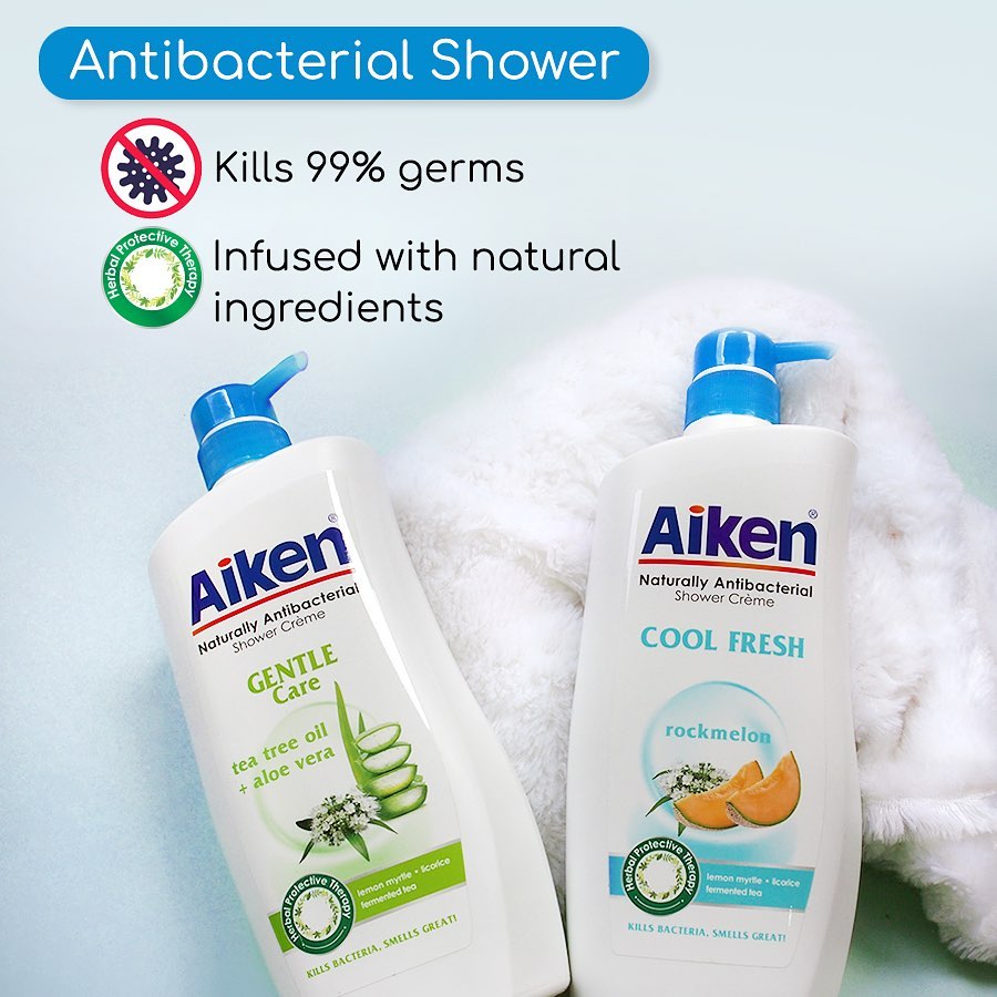 ✨ 美编推荐好物 ② ：「防疫抗菌必备」AIKEN Antibacterial Shower系列 新年期间务必照顾好个人健康、保持良好卫生习惯，尤其日常抗菌保护一定要记得做好哦！享有「抗菌专家」美誉的AIKEN抗菌沐浴乳系列富含有效抗菌成分，它蕴含甘草、柠檬香桃木和绿茶发酵精华，其草本保护疗法能提供肌肤全天候天然保护与抗菌力，「温和滋润、抗菌保护」一瓶到位，皮肤在洗完澡后感觉清爽又水润，绝对是抗菌+养肤沐浴首选！
