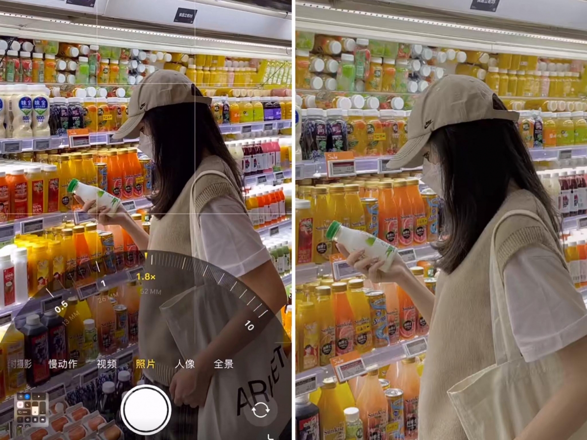 同场加映Tips: 在有陈列架的地方如书店、超市、唱片行等,可以利用远拍角度、「躲在柜子后面伪偷拍」的角度,拍出构图好看、随意又不失高级感的自然美照~