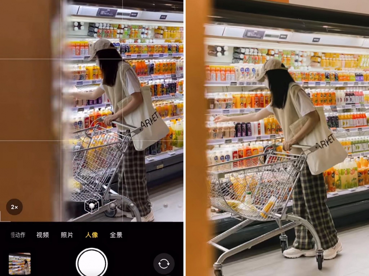 同场加映Tips: 在有陈列架的地方如书店、超市、唱片行等,可以利用远拍角度、「躲在柜子后面伪偷拍」的角度,拍出构图好看、随意又不失高级感的自然美照~