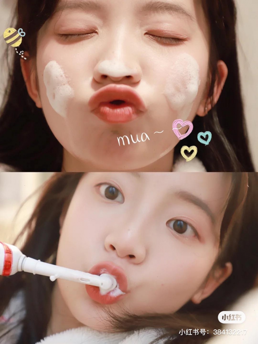 另外也提醒女生们刷牙一定要手法正确,确保每次刷牙都有刷足2-3分钟、彻底清刷好各个角落。此外美白牙膏里一般含有遇水会溶解的美白有效成分,因此将牙膏挤到牙刷上后不要沾水、直接干刷,以免美白成分被稀释掉。