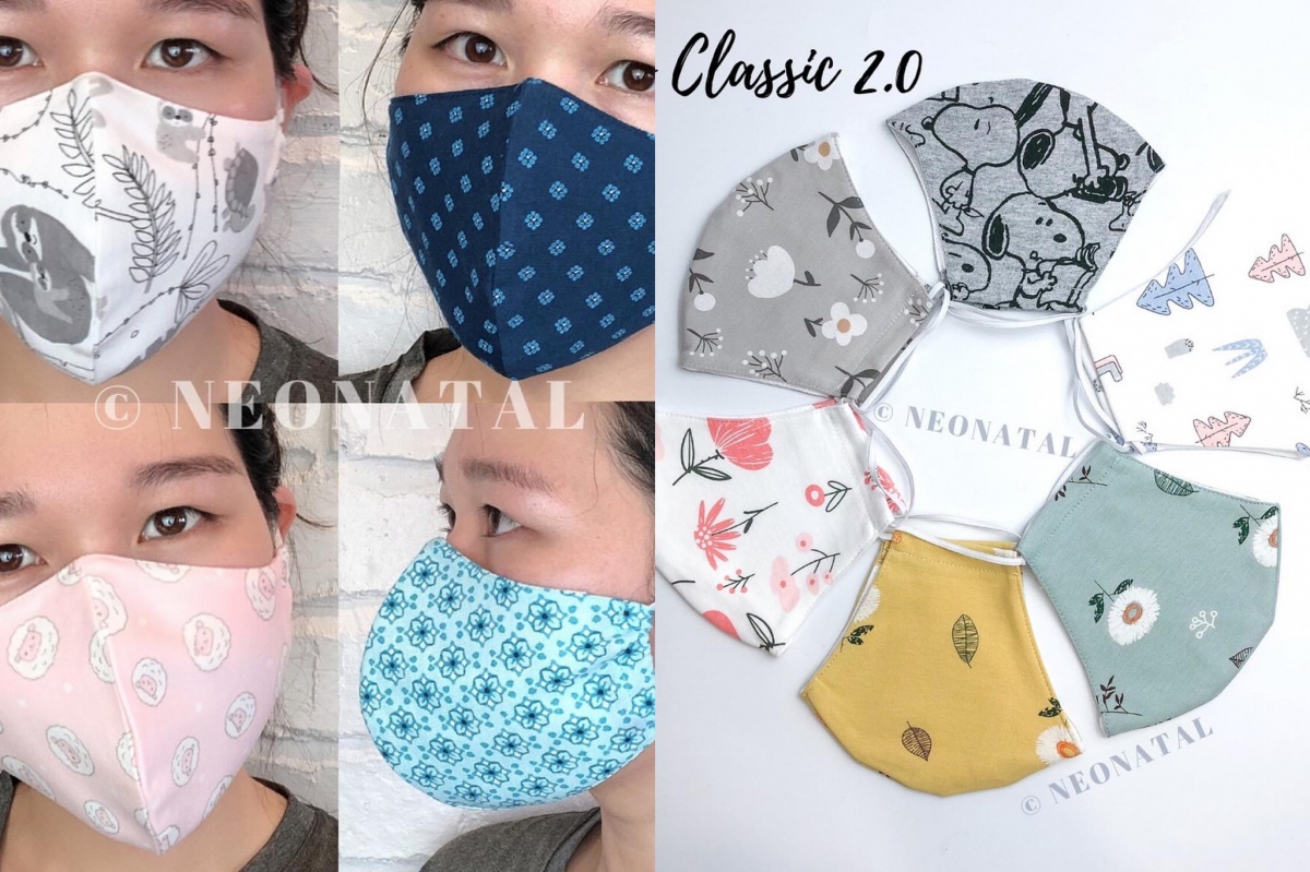 # HANDMADE Adult Neo Classic 2.0 Printed Cotton Face Mask With Filter Pocket 手工印花布制口罩 Shopee上热销高达10K的手工印花布制口罩，除了可以单独使用，也可以将医用/一次性口罩放入Filter Pocket中佩戴，抗菌防护的同时，也可以阻隔表层较粗糙的医用口罩与肌肤摩擦，舒缓Maskne口罩肌问题。（参考价格 RM10.08）>>> 【点击前往购买链接】