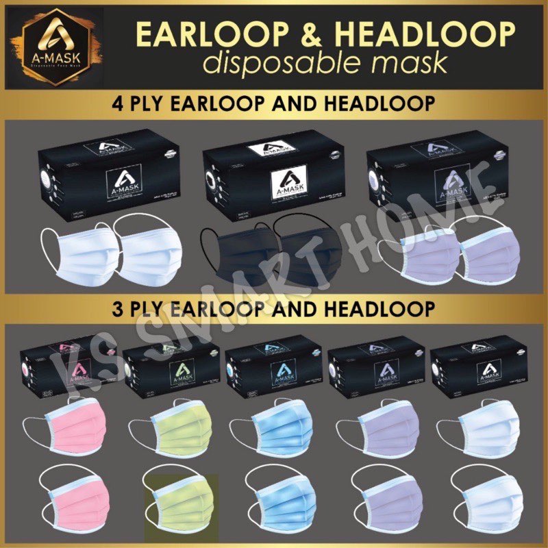 # 素色口罩（多色可选） 除了一般用的蓝白色或黑色口罩，很多商家也推出了各类颜色供消费者根据个人喜好挑选。（参考价格 RM13.88 ～ RM17.88 / 50pcs）>>> 【点击前往购买链接】