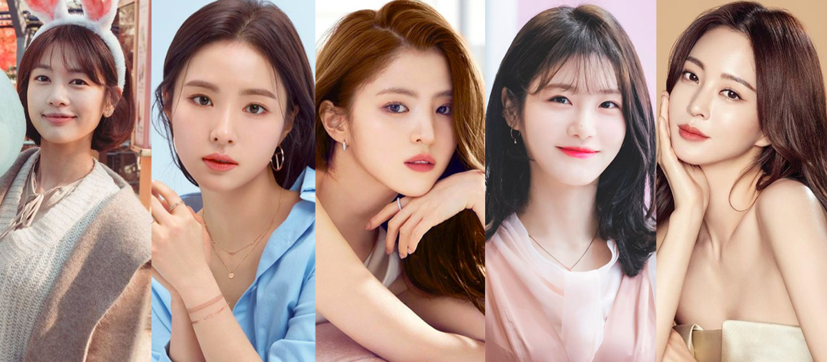 2021年度最美韩国女演员 TOP 26 - 30 庭沼珉(又译 郑素敏)、申世京、韩素希、辛睿恩、韩艺瑟