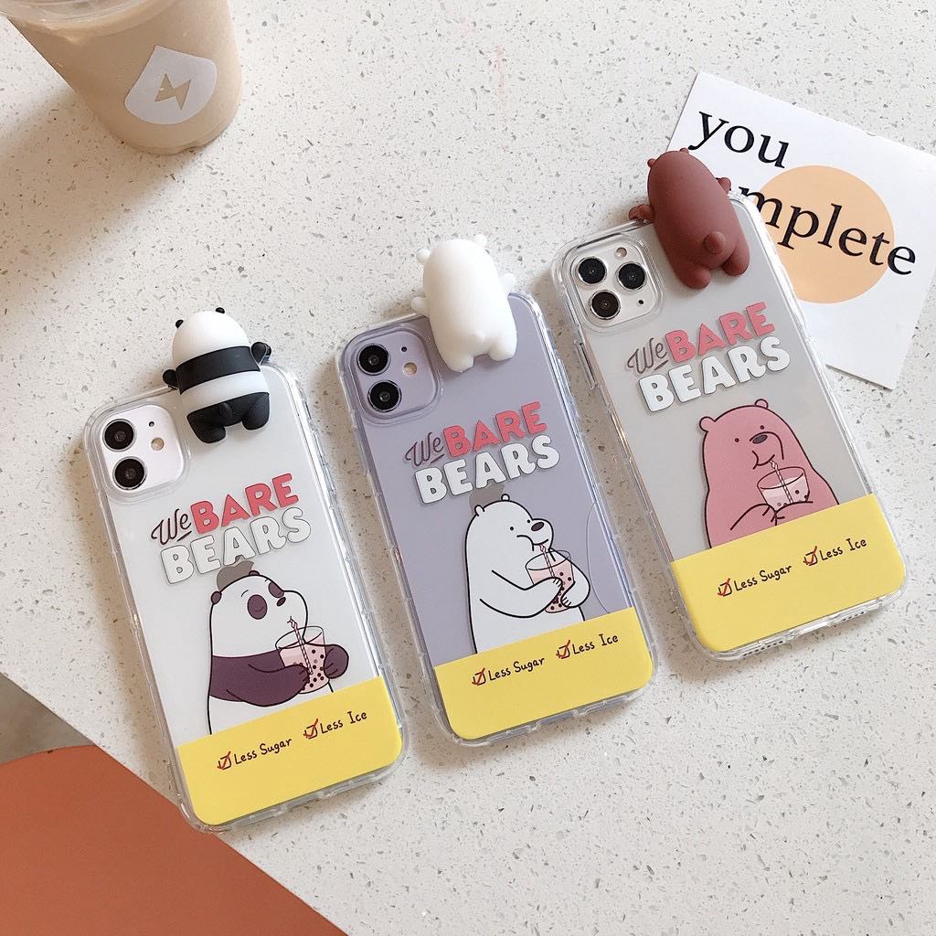 We Bare Bears主题可爱手机壳(RM3.80 ~ RM5)>>>【点击查看Shopee购买链接】