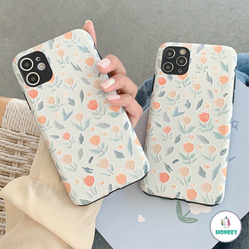 郁金香+小雏菊碎花油画风手机壳 (RM6.99)>>> 【点击查看Shopee购买链接】