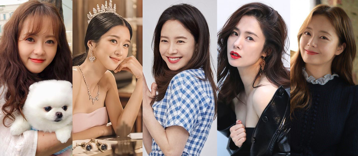 2021年度最美韩国女演员 TOP 1 - 5 高雅拉(又译 高雅罗)、徐睿知、宋智孝、金贤珠、全昭旻