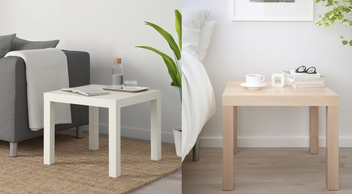 IKEA LACK 小方桌 小户型必备小方桌，编自己家里卧室、客厅就各有一个！这款也是日韩女生们公认的卧室/书房/客厅必备好物之一唷～