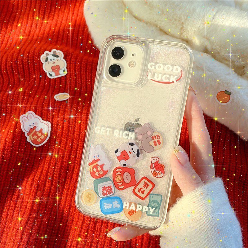 液体流沙可爱祝福语手机壳(RM16.20)>>>【点击查看Shopee购买链接】