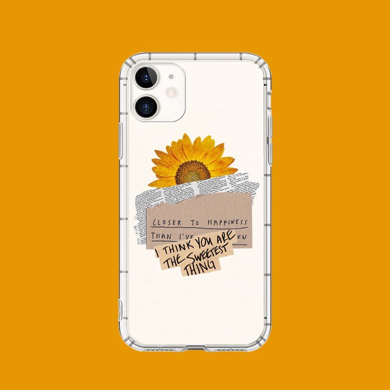 太阳花+英文语录拼贴风手机壳(RM3.04 ~ RM3.23)>>>【点击查看Shopee购买链接】