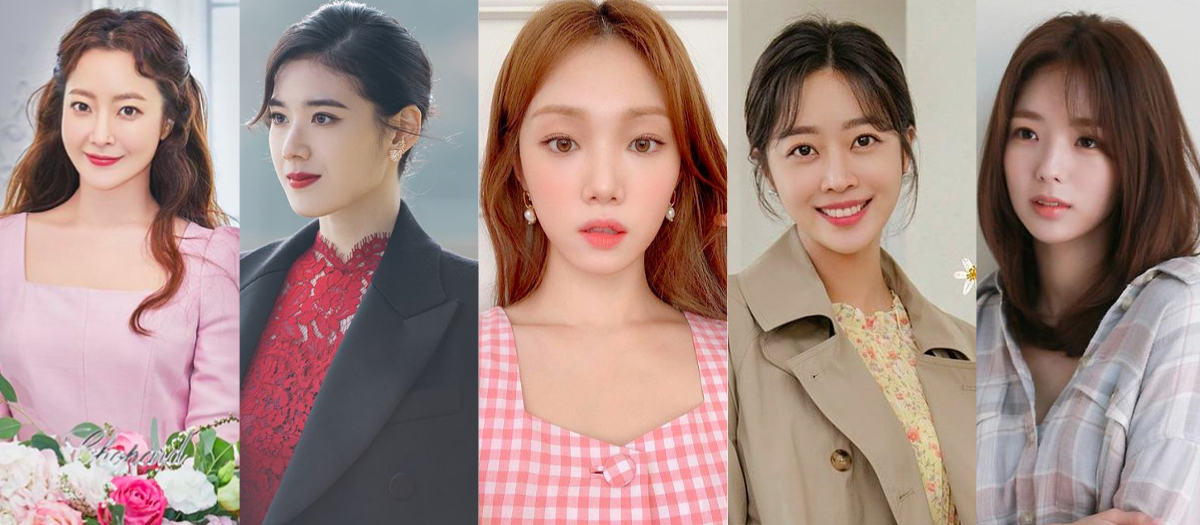 2021年度最美韩国女演员 TOP 21 - 25 金喜善、郑恩彩、李圣经、赵宝儿、蔡秀彬