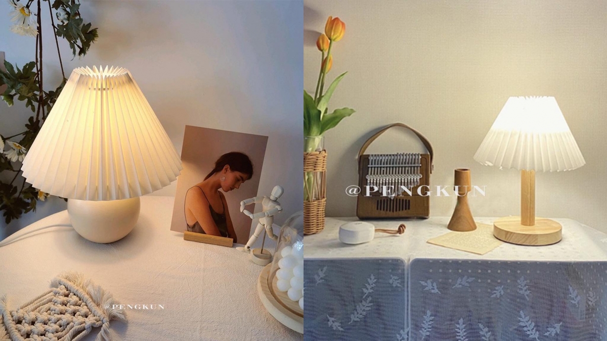IG韩妞家居布置美照中出镜率很高的「复古风小夜灯」,圆滚滚底座款(RM79 >>> 点击查看购买链接 <<<)或简约木质底座款 (RM79 >>> 点击查看购买链接 <<<)都非常百搭!