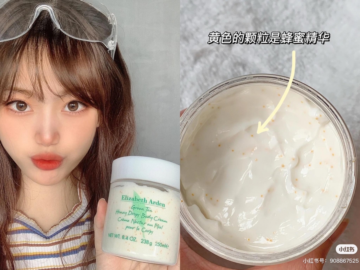 3、Elizabeth Arden Green Tea Honey Drops Body Cream 伊丽莎白雅顿家的绿茶蜂蜜香身体乳是常年热销款,绿茶味道为主、淡淡的蜂蜜清新香为辅,是闻起来没有杀伤力但很有记忆点的味道;「茶艺女孩高级香」说的就是这款啊~
