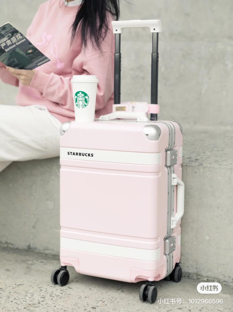 樱花粉 行李箱 5