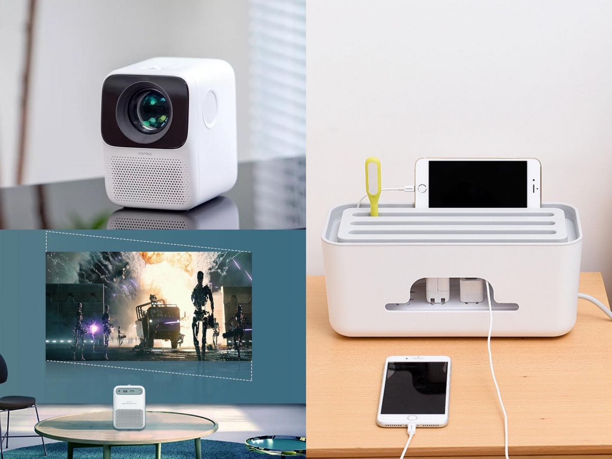 可以考虑入手迷你放映机,下班后或周末宅家享受ME TIME,看点好电影、喜欢的影视剧集;>>> 点击查看精选好物链接 <<< 将外露、凌乱无序的电线妥善收纳盒,整洁度更加分;>>> 点击查看精选好物链接 <<<