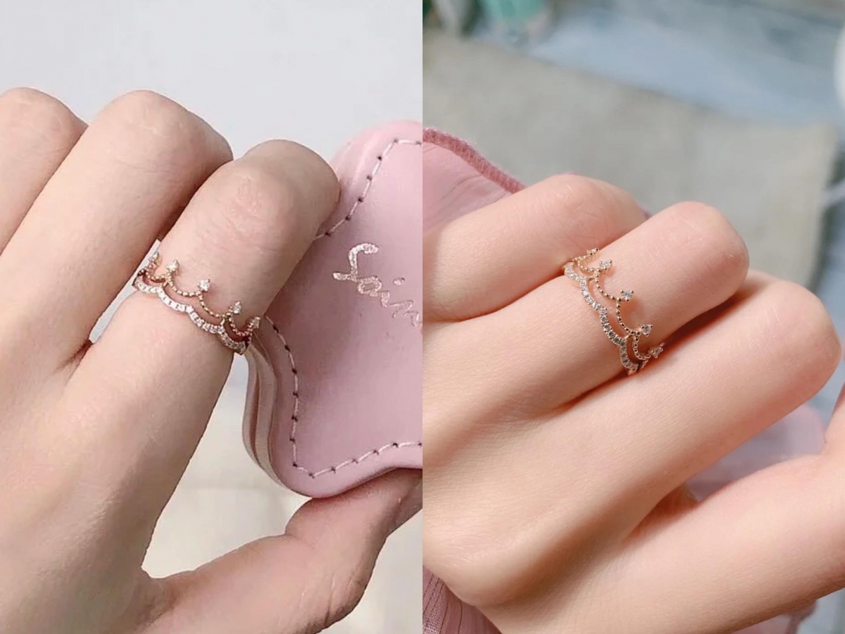 So In Love 公主冠冕戒指 这款So In Love推出的超温柔公主皇冠钻戒,极细且流畅的设计非常仙气!不少小红书博主还推荐可以当项链吊坠,优雅高级感UP~