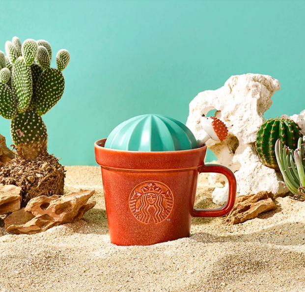 Pot Mug with Lid 植光刺猬杯匙组合 仙人掌盆栽设计的这组杯子组合,连附上的小汤匙上也有呼应系列主题的超萌小刺猬哦~超适合用来当桌面小摆设!