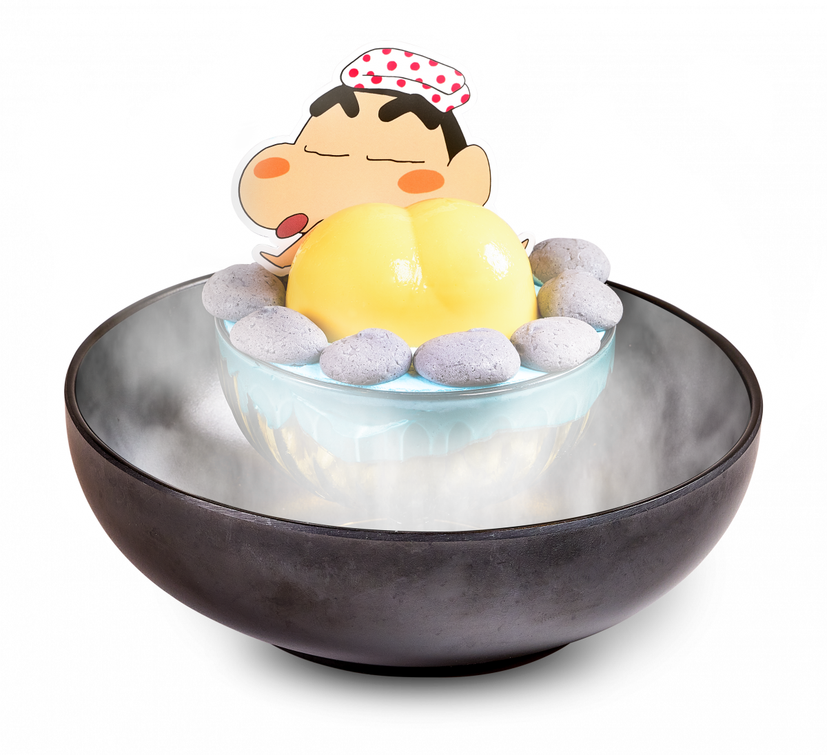 还出现在了Relaxing Onsen Pudding Parfait布丁甜点上,超想用汤匙给他来一波「打屁屁」有木有~