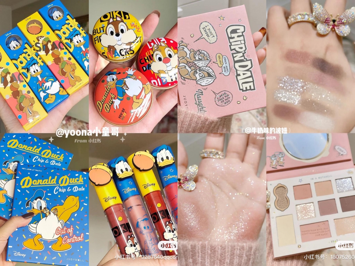 迪士尼联名系列先前推出也在小红书上掀起很高讨论度，春日粉嫩Chip & Dale系列、复古设计Chip & Dale和唐老鸭系列不止配色使用，外包装还超级Q！