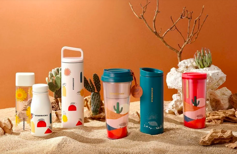 另外还有包含深绿色元素的随行杯、不锈钢杯,小清新薄荷绿配色系列杯具、简约可爱的太阳花元素杯子等;也难怪Happy Hedgehog Collection此前在各国一推出就掀起了热卖潮,正系列堪称「全员高颜值」啊!??