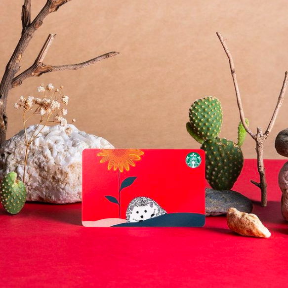 配合Happy Hedgehog Collection的推出,该系列的小刺猬设计Starbucks卡也很值得收一波!