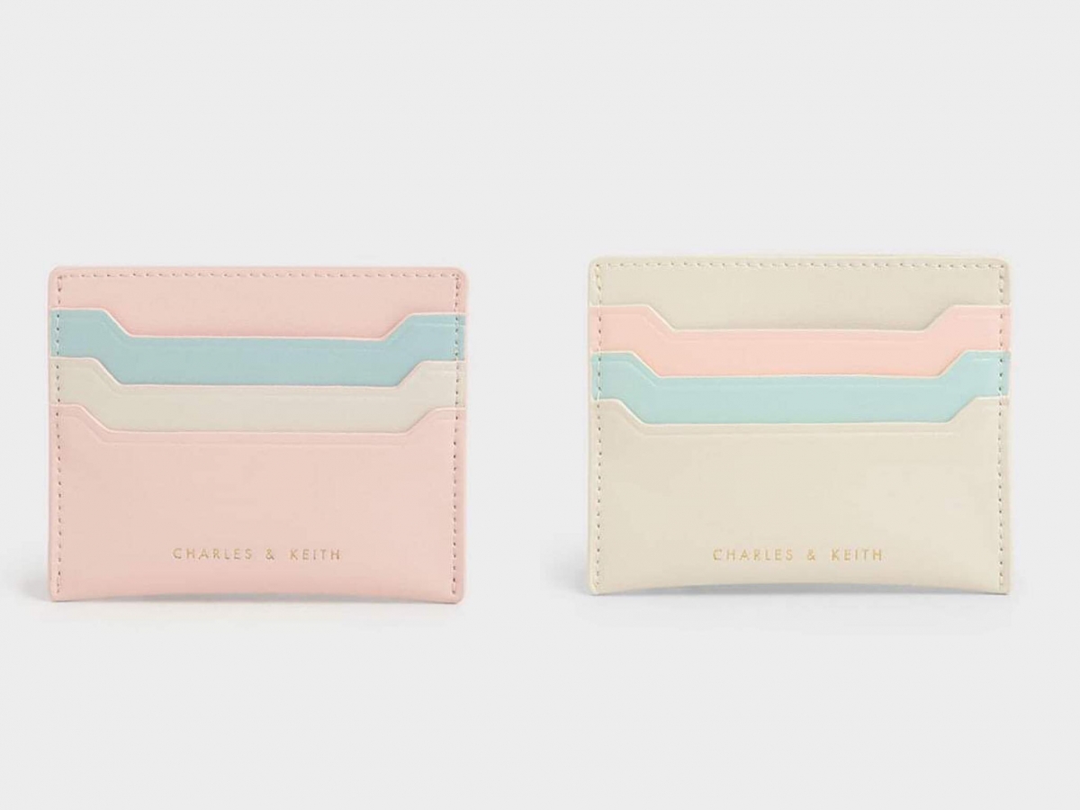 # Charles & Keith Multi-Slot Card Holder 之前一上架掀起抢购热潮的Multi-Slot Card Holder小卡夹,目前Cream配色款Back In Stock啦!但最热卖的粉色款还要再等等(哭)小巧玲珑的设计搭配超和谐Pastel柔嫩配色,很适合放在包包里收纳卡片、银行卡,不用担心钱包东西太多被挤爆~(RM59.90) >>>【点击查看购买链接】