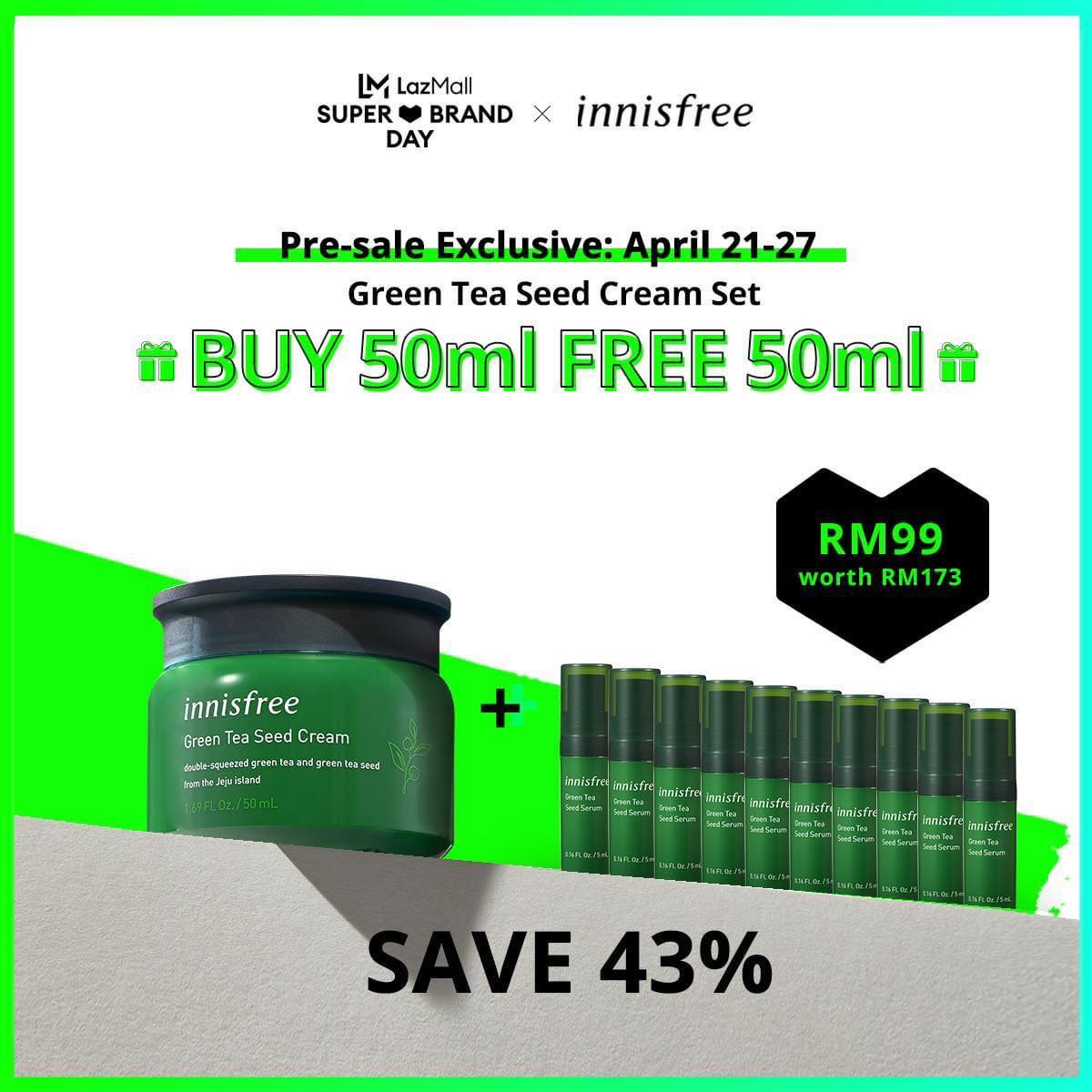 green tea seed cream