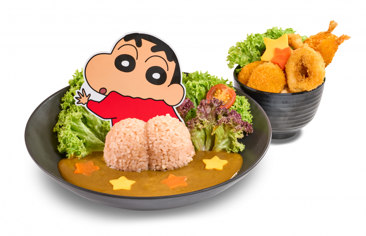 # 屁屁外星人系列美食和饮料太Q啦! 这次Kumoya x 蜡笔小新快闪咖啡厅的餐饮系列与新加坡Food Artist @ Little Miss Bento (Shirley Wong)合作,其中最吸睛的元素,莫过于“怪“萌的「屁屁外星人系列」!脱裤子露屁屁的小新绝对萌翻你~