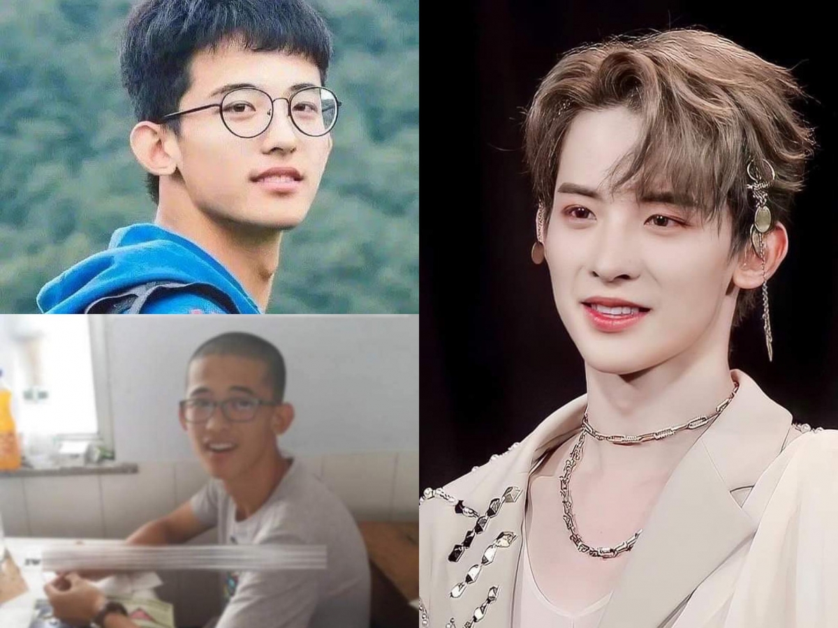 高颜值的常华森...原来也有黑历史照片！？（笑）以前的他戴着很有学生气的方框眼镜、理了学生时代标配发型，是本期青春有你3成员童年照盘点中，编私心觉得气质变化最大的一位～和现在的Idol造型堪称天壤之别啊！