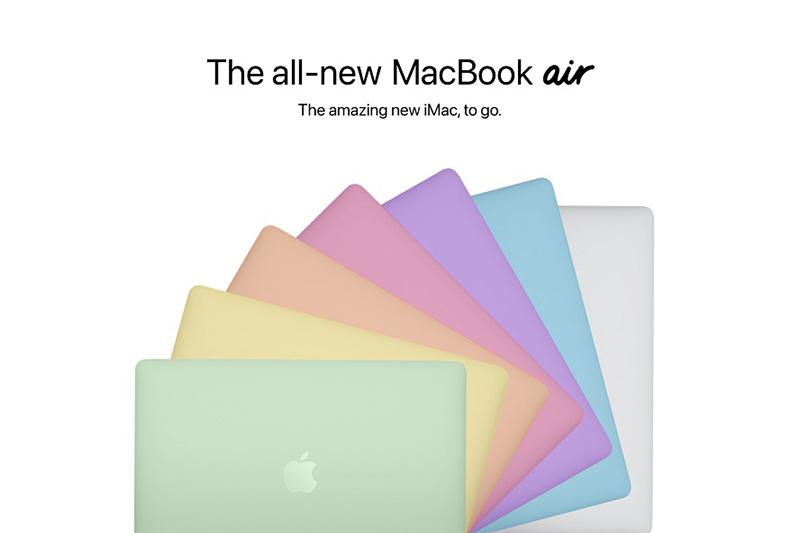 同场加映:MacBook传将推马卡龙配色? 万众瞩目的Apple秋季发布会预计会在今年9月举行,除了很大机会公布设计上有别于以往的iPhone 13,网上不少外媒和Apple产品分析师也推测MacBook Air绝大可能「换造型」!