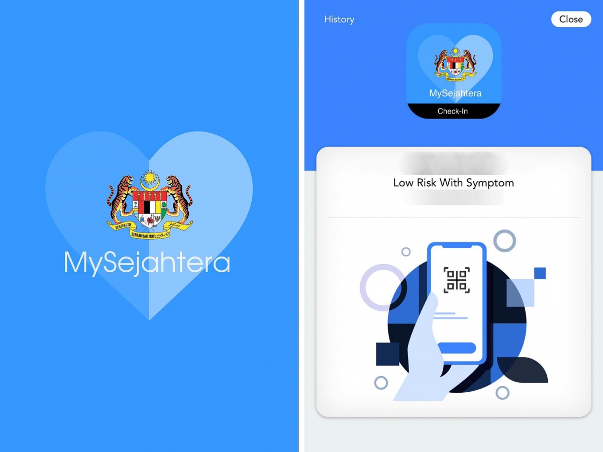 查询方法很简单,第一种方法是:【打开手机My Sejahtera APP】-【点击右上角Close】-【点击COVID-19 Vaccination】- 【选择第一项】,即可查询到是否成功登记到疫苗接种。