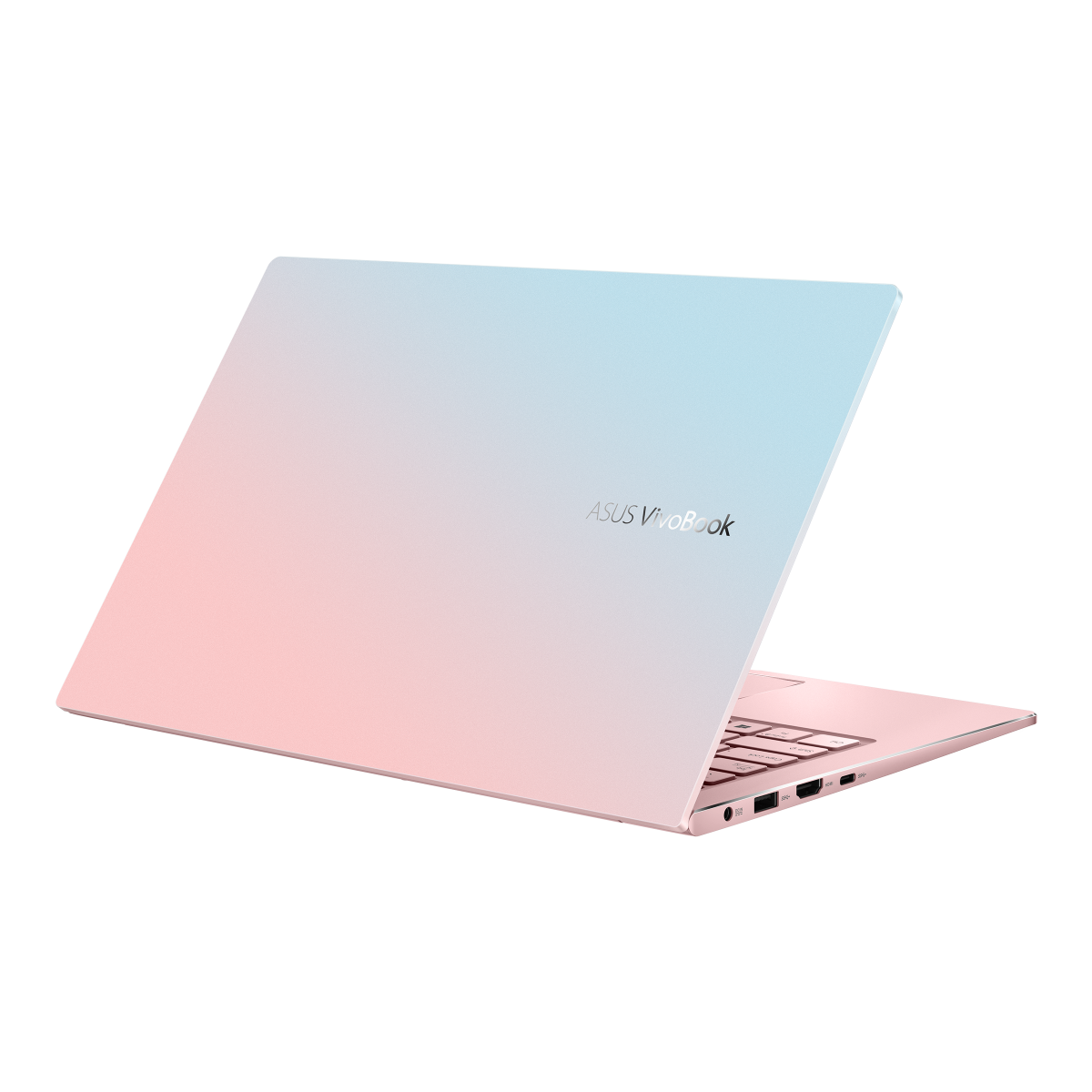 Asus vivobook 13/14 不久前ASUS VivoBook S13 独家推出限量色「幻彩独角兽」一整台梦幻到不行!粉 x 水蓝色渐变配色充满甜心少女般满满活力!高清屏幕占比约88%提供极佳视觉体验。S14的幻彩白色款,在质感金属机身+钻石切割边缘映衬下非常唯美!加上卓越音效系统、时尚机型和优越性能,绝对是2021年很值得入手的一款笔记本电脑~