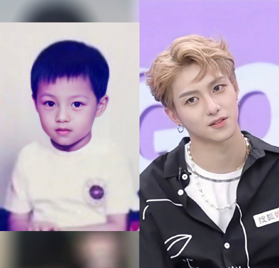 大眼睛帅哥亿轩从小就很帅气呢～和现在也是粘贴复制般完全零反差，无修修脸认证！