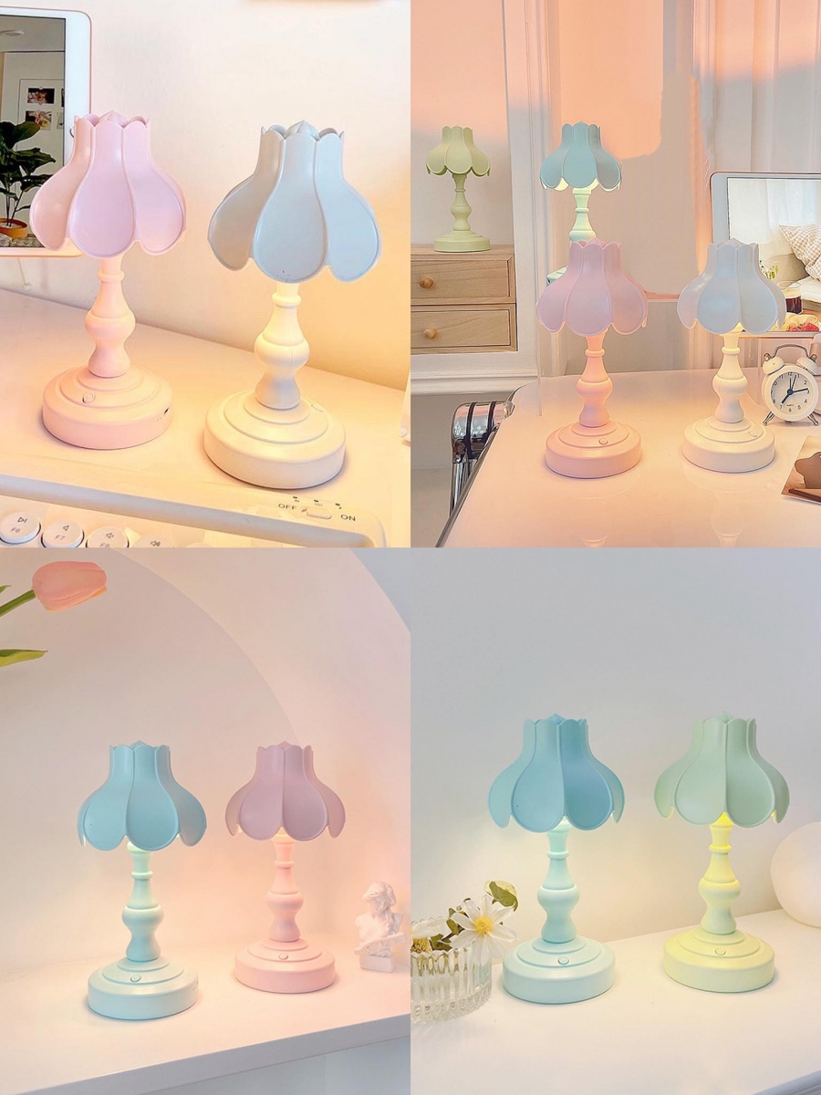 复古风INS小夜灯奶油配色超级唯美！而且一款价格才不到RM20特别高CP值，多买几款不同颜色的点缀家中各个角落都不心疼～