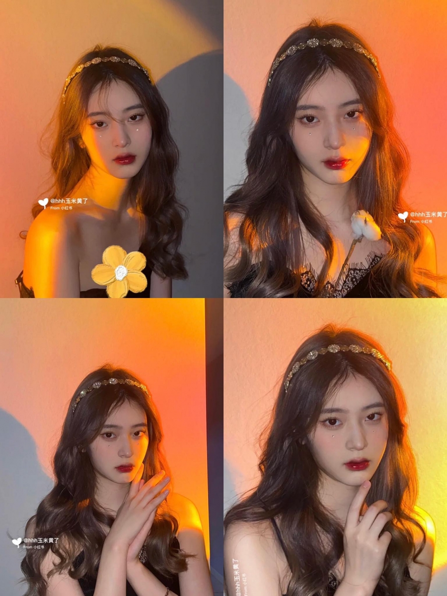 【日落灯拍照秘诀】方法(一) 小红书博主@ hhh玉米黄了 特别可爱地绘制了一张「日落灯自拍教程图」,将灯光打向白墙、人不要站在太靠近灯口的位置,往旁边站一些、、距离墙面远一点,氛围感日落大片轻松GET!