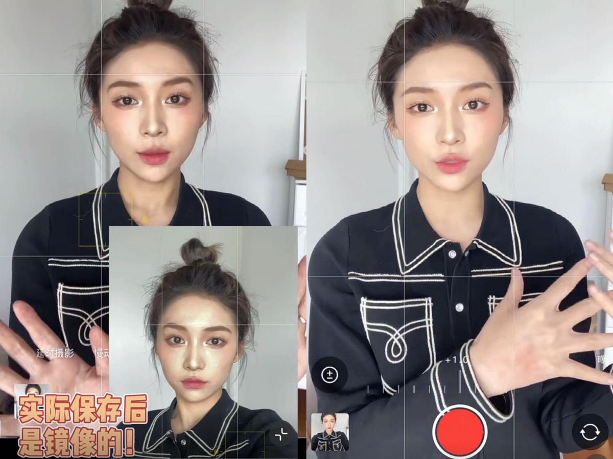 完成以上设置后,自拍出来的照片效果都像自带了柔和磨皮感一样,通透感奶油肌即视感轻松GET~带妆的话在原相机里也不会看起来很斑驳。