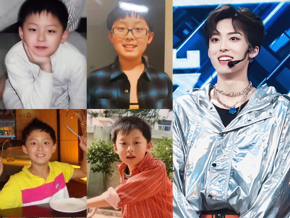 五官精致、脸蛋棱角分明的徐新驰竟然有过肉乎乎的时候？果然孩童时期的小胖们都是潜力股啊！微微丹凤眼眼型特别好认～