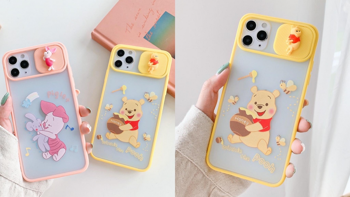 小熊维尼与小猪镜头保护手机壳 >>>【点击查看Shopee链接】