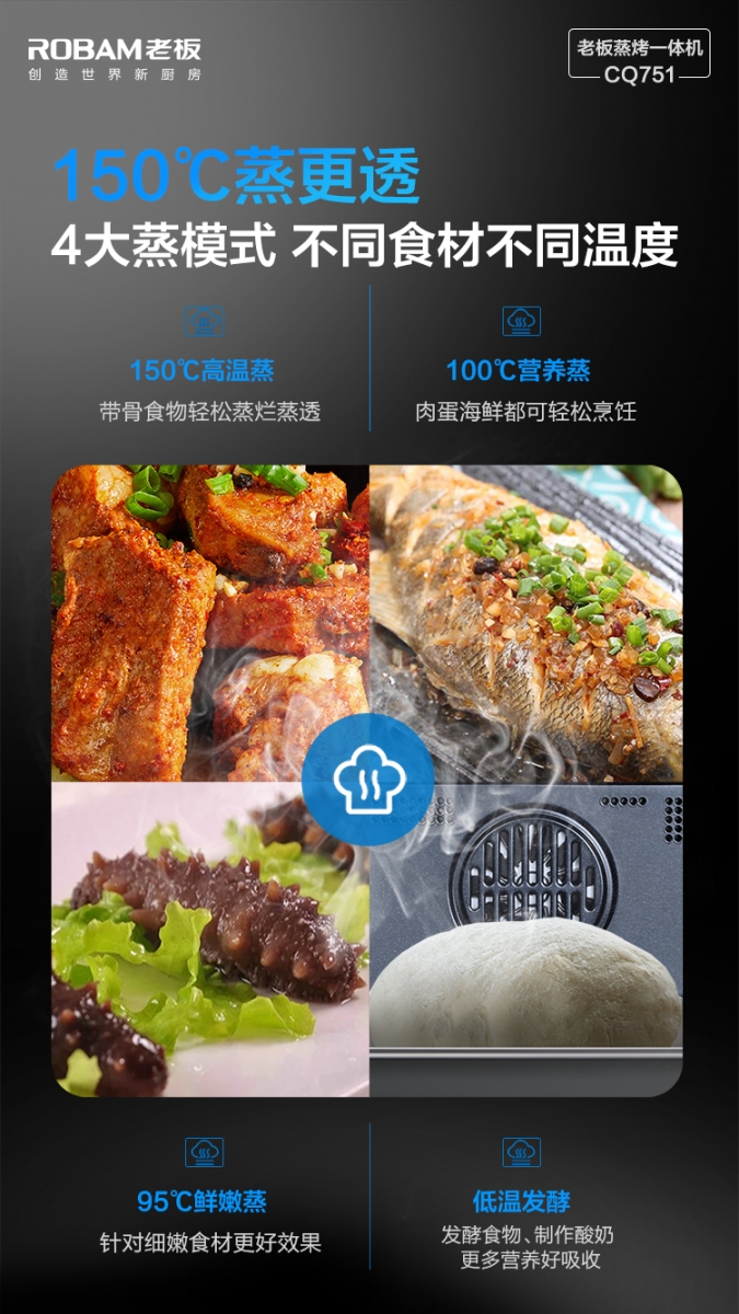 专业蒸，最强烤 ROBAM